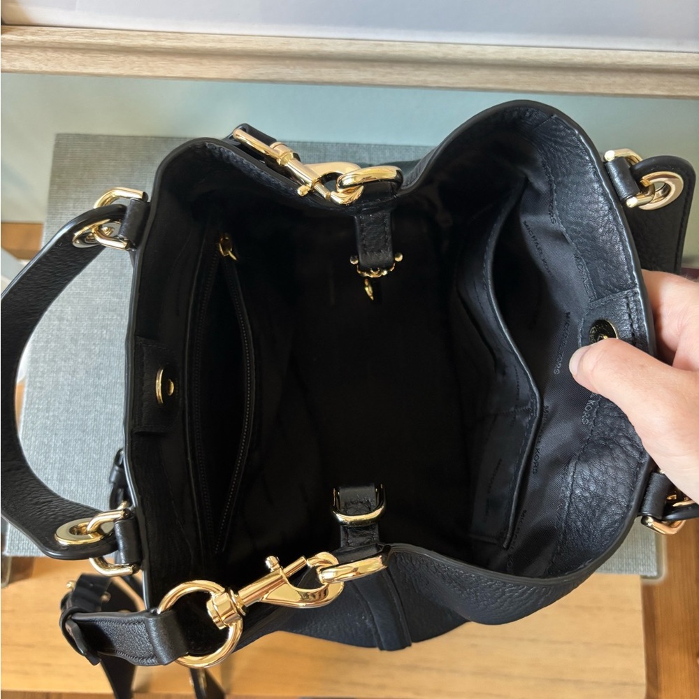Michael Kors Black Pebbled Leather Handbag - Picture 4 of 5
